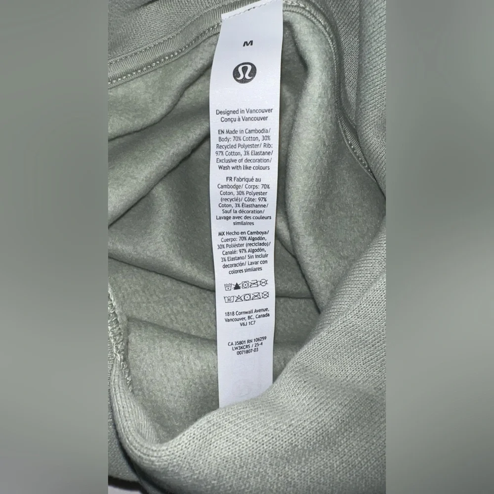 NWT Lululemon Steady State Oversized Hoodie Fog Green Pullover Women's